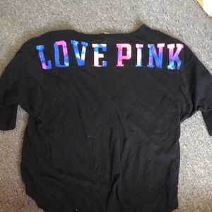 3/4 sleeve pink shirt